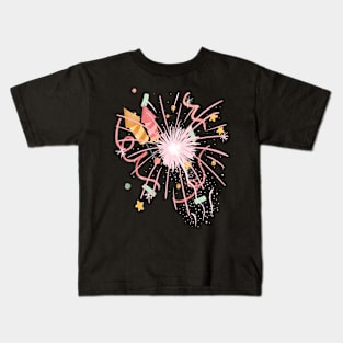 Celebration Party Fireworks Bubbly Kids T-Shirt